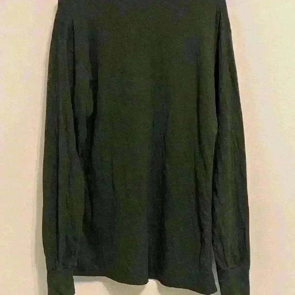 L. L Bean Men’s Wool and Cotton Blend Sweater in Green button front size  medium - Picture 2 of 6
